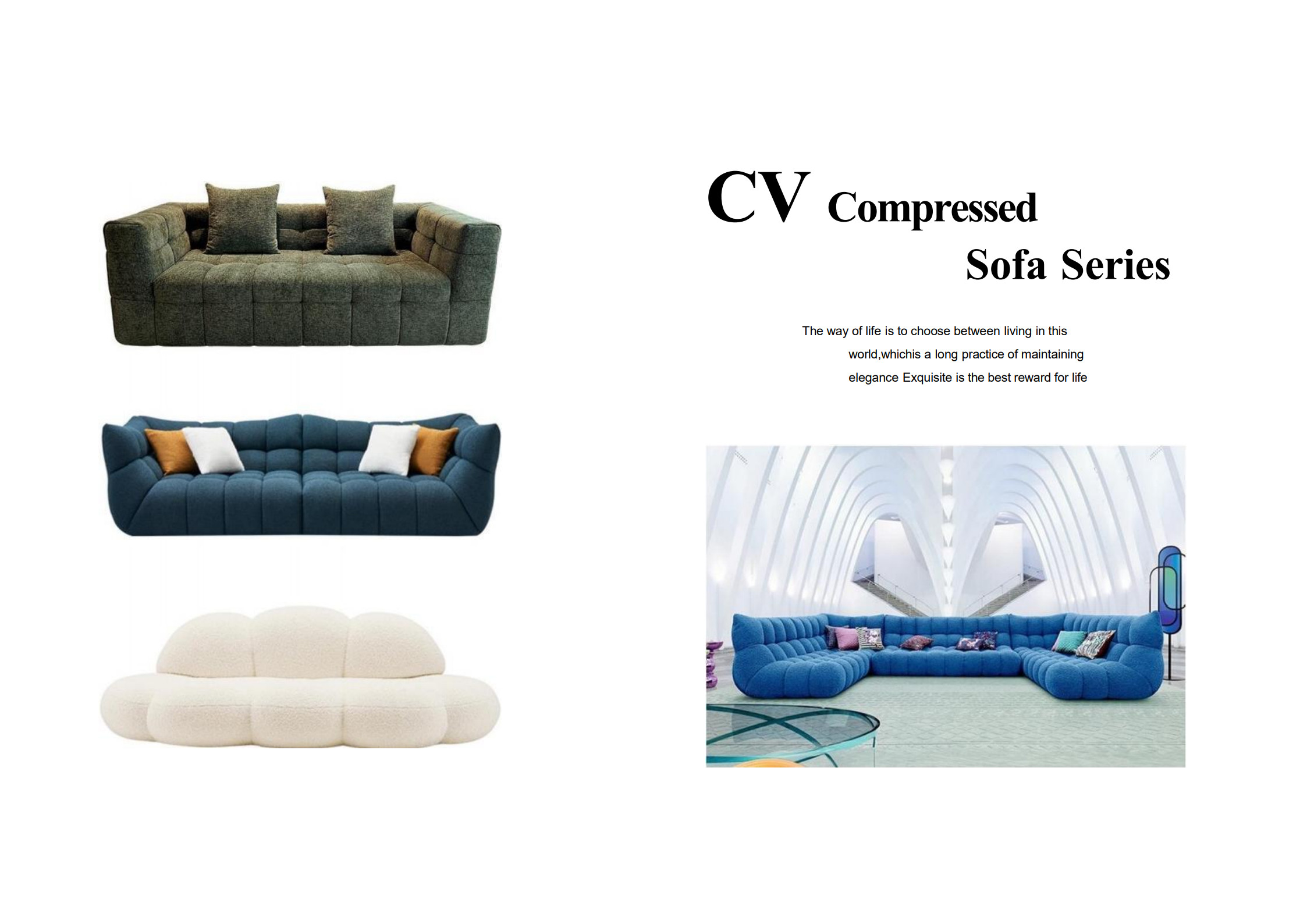 Revolutionize Your Space with Custom Compressed Sofa