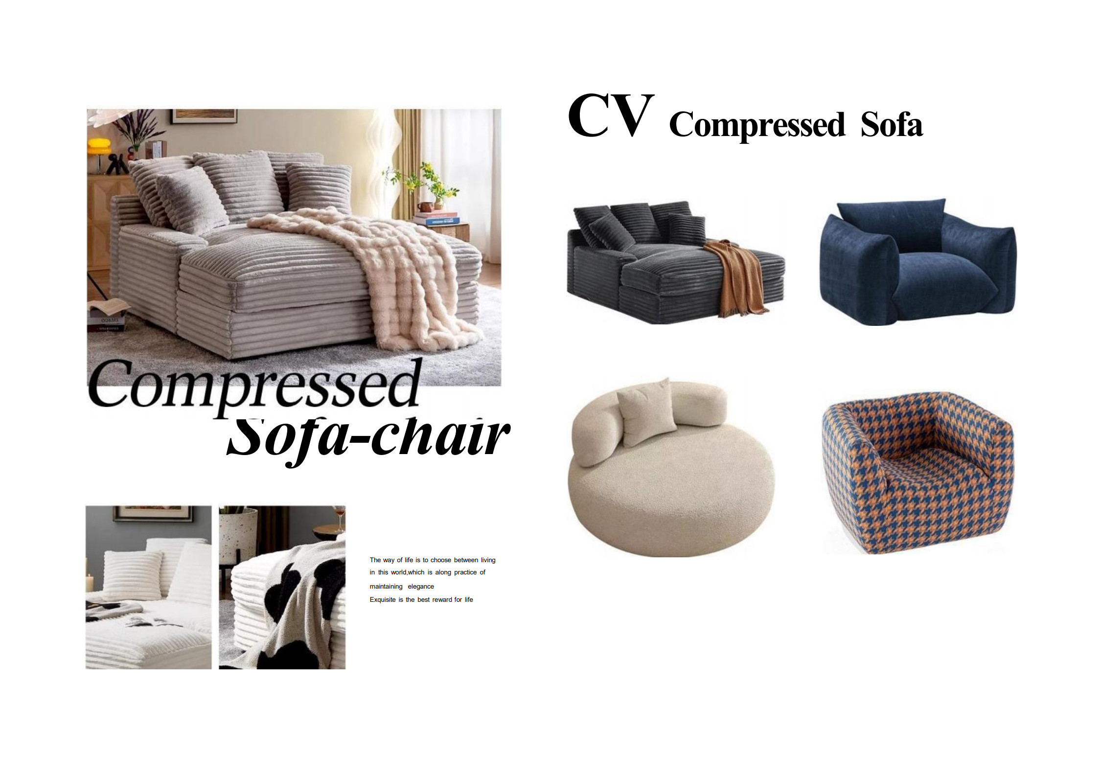 OEM Compressed Sofa Supplier: Perfect Style & Comfort