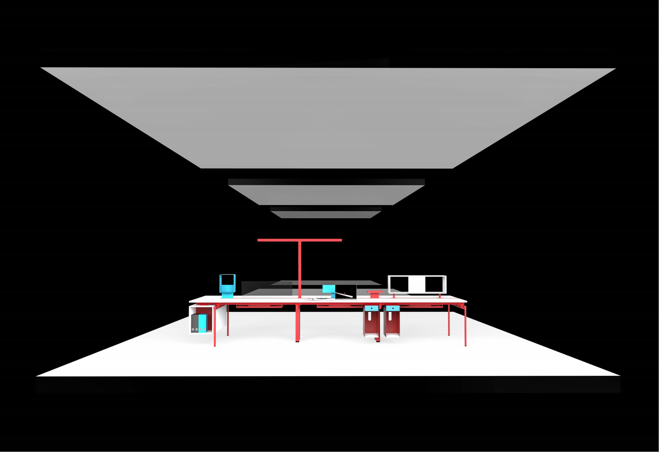 Descubre el futuro de los escritorios de oficina con la estación de trabajo modular.