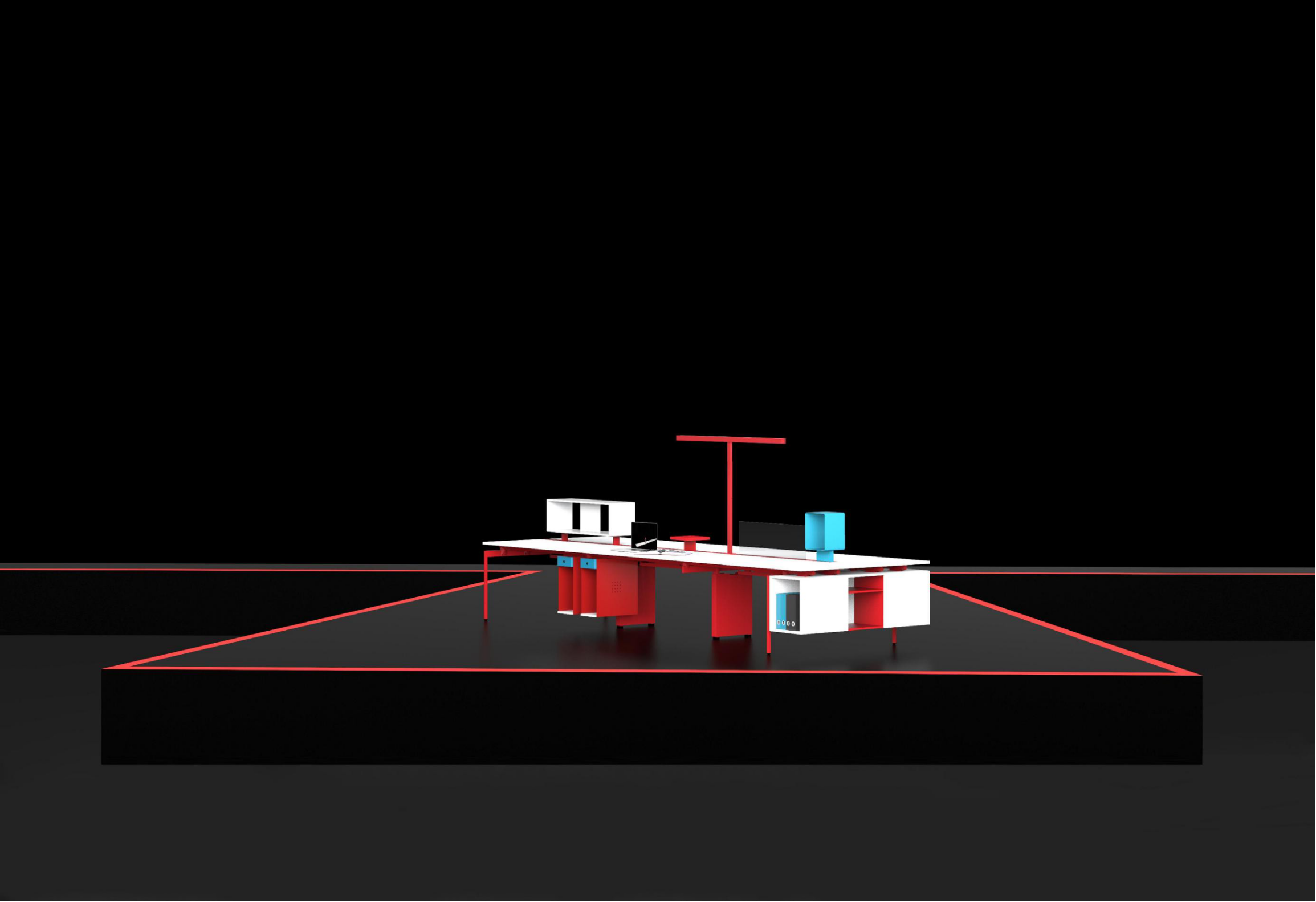 Descubre el futuro de los escritorios de oficina con la estación de trabajo modular.