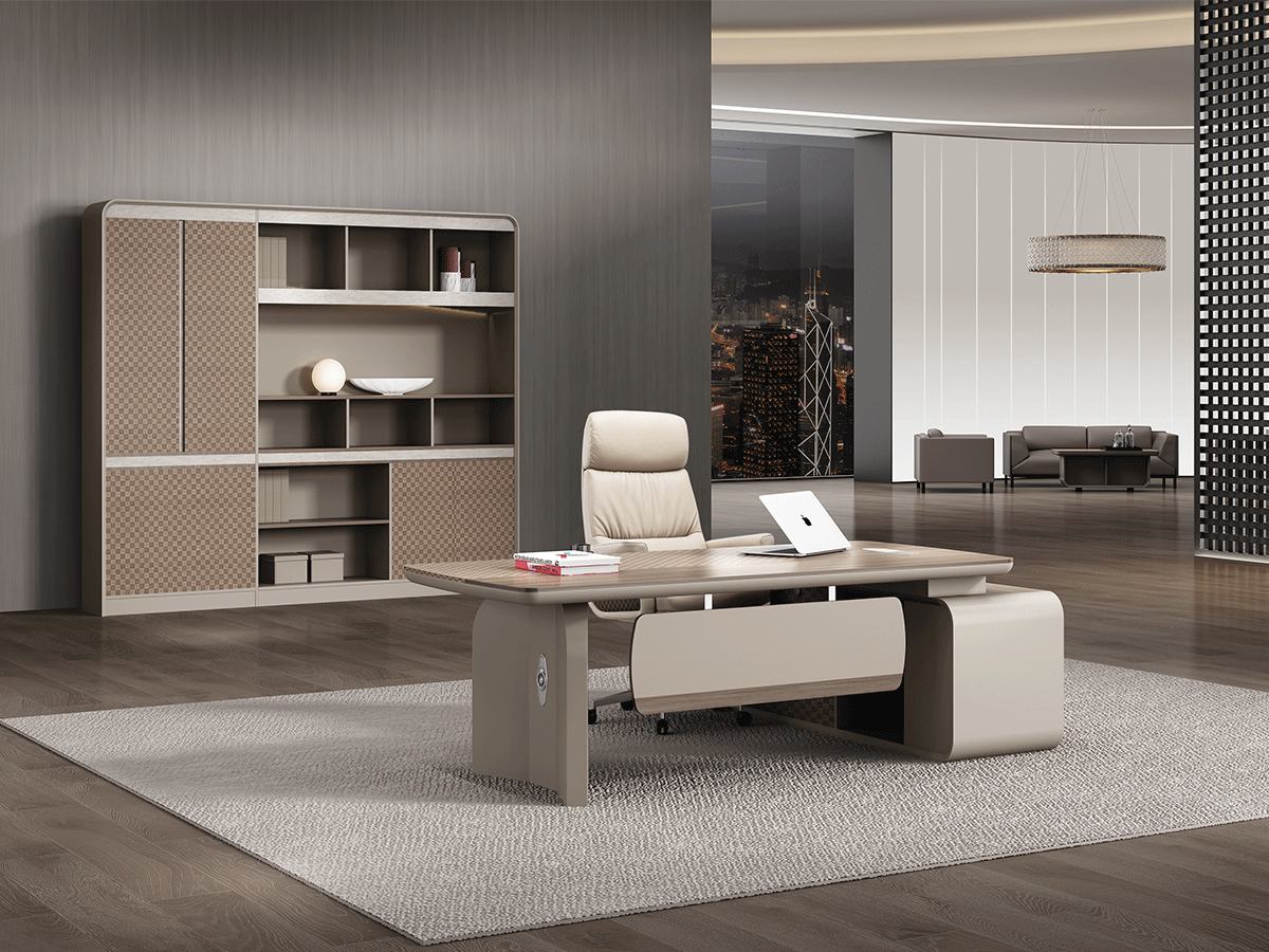 Modern Manager Desk: Elevating Workspace with Style