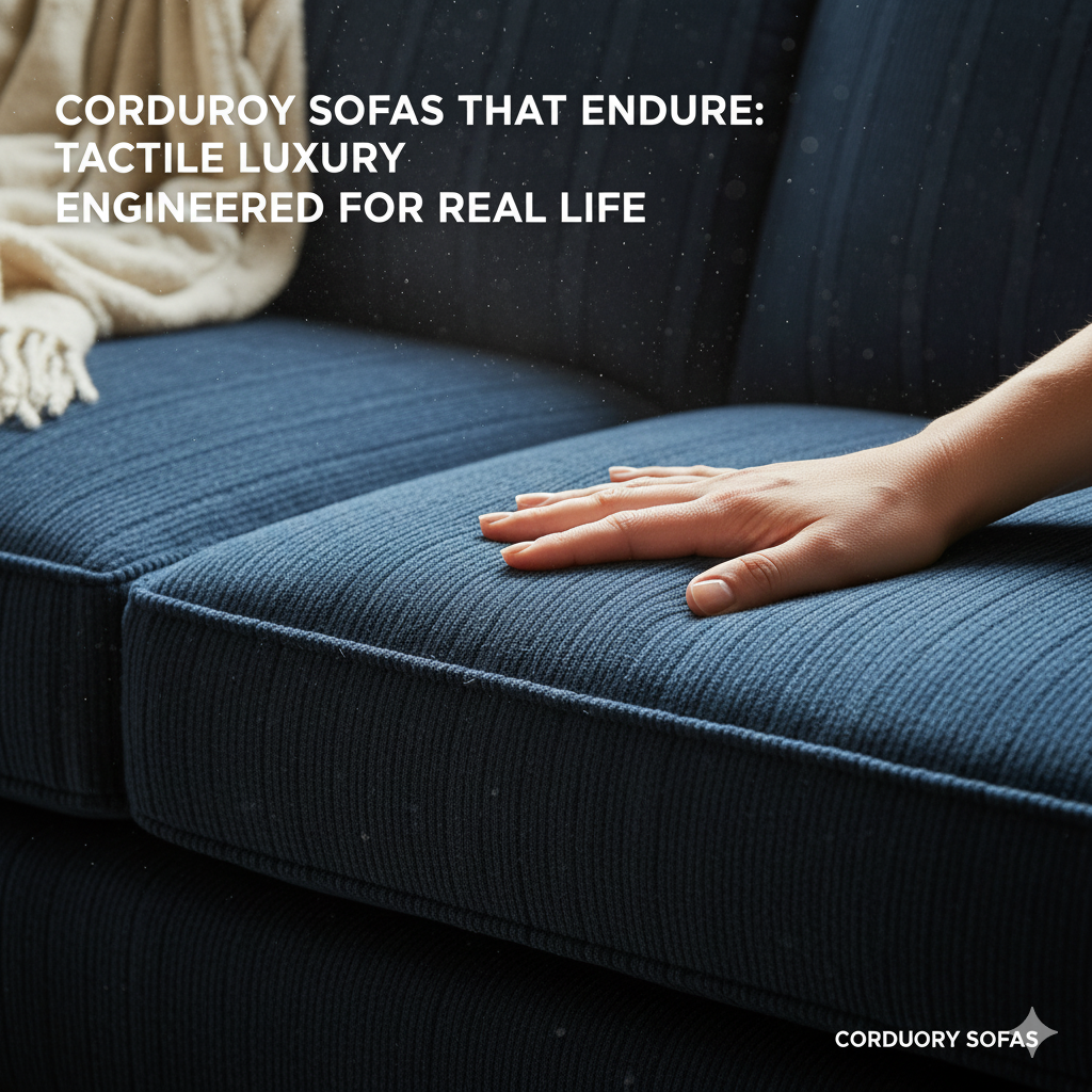 Corduroy Sofas That Endure: Tactile Luxury Engineered for Real Life