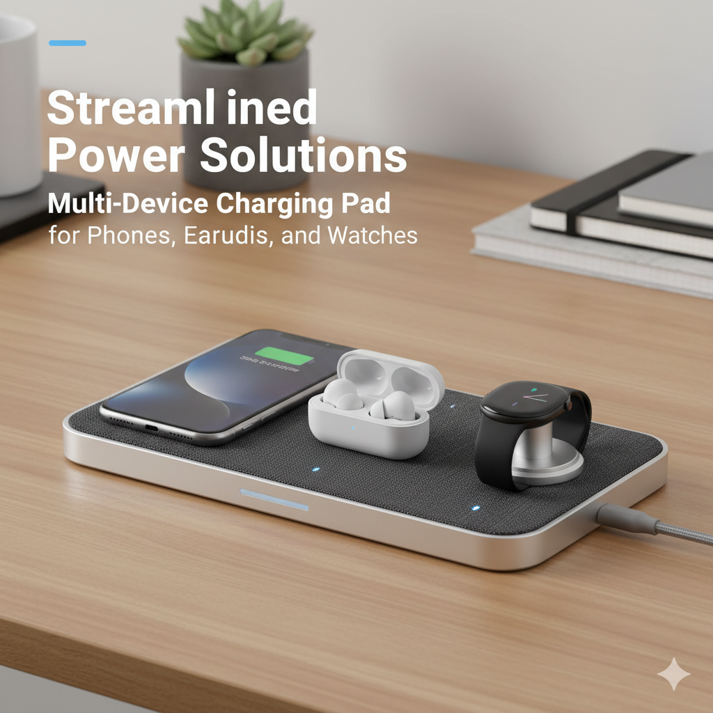 Multi Device Charging Pad OEM: Streamlined Power Solutions for Phones, Earbuds, and Watches