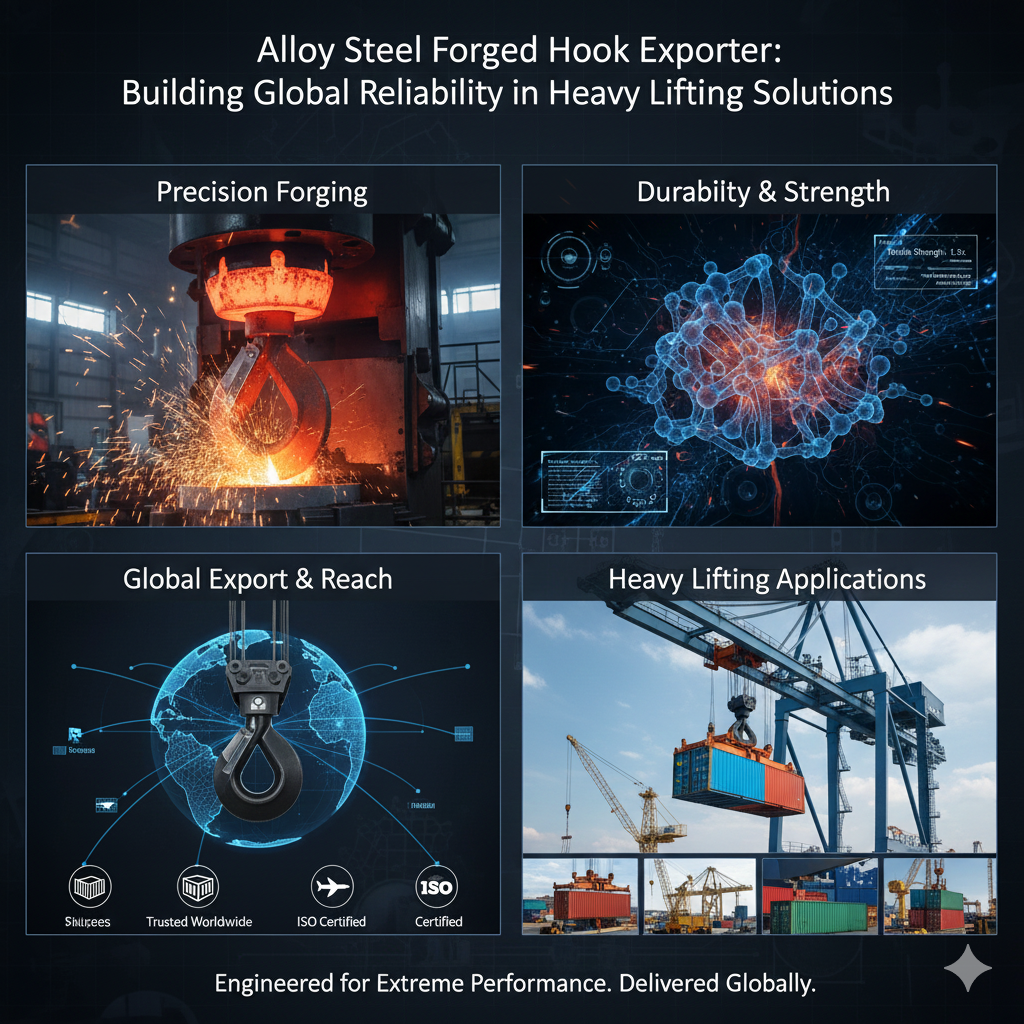 Alloy Steel Forged Hook Exporter: Building Global Reliability in Heavy Lifting Solutions