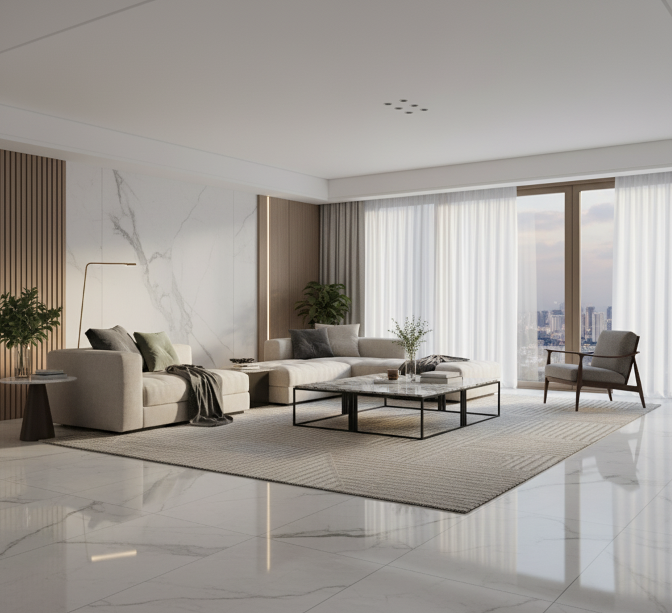 现代石材美学：灰色大理石工厂 