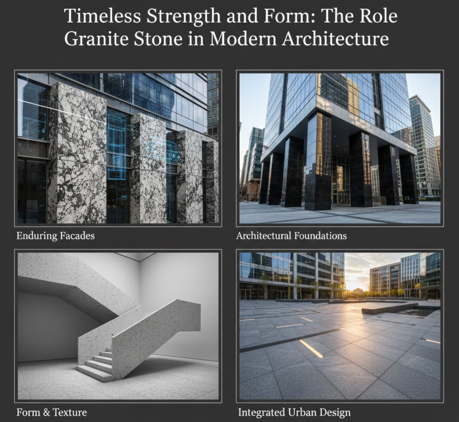 Fuerza y forma atemporales: el papel del granito en la arquitectura moderna