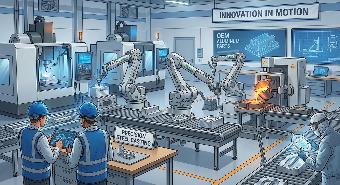 OEM aluminum parts supplier, precision steel casting factory , custom precision components supplier, industrial OEM machining company