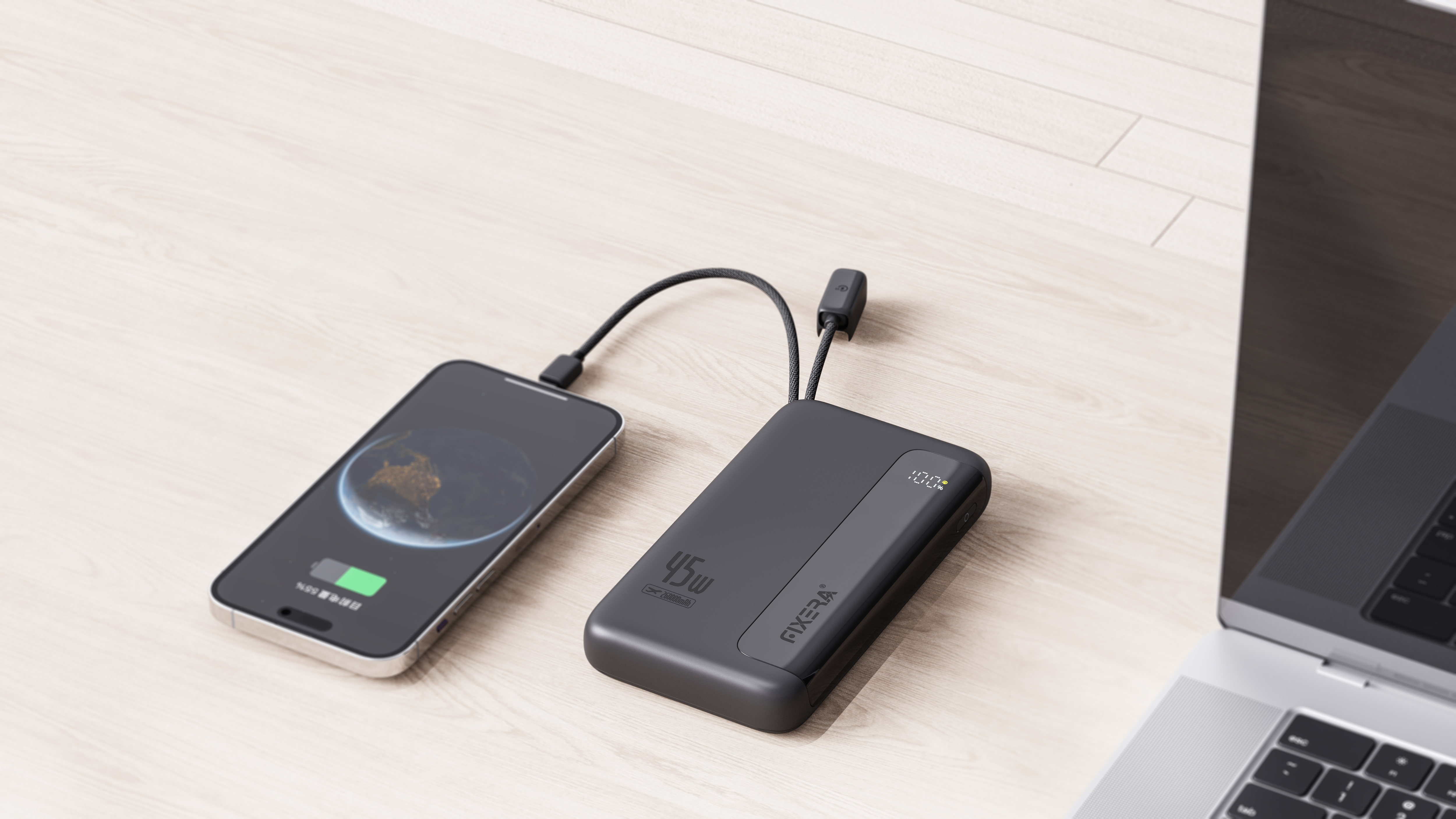 портативный аккумулятор емкостью 25 000 мАч