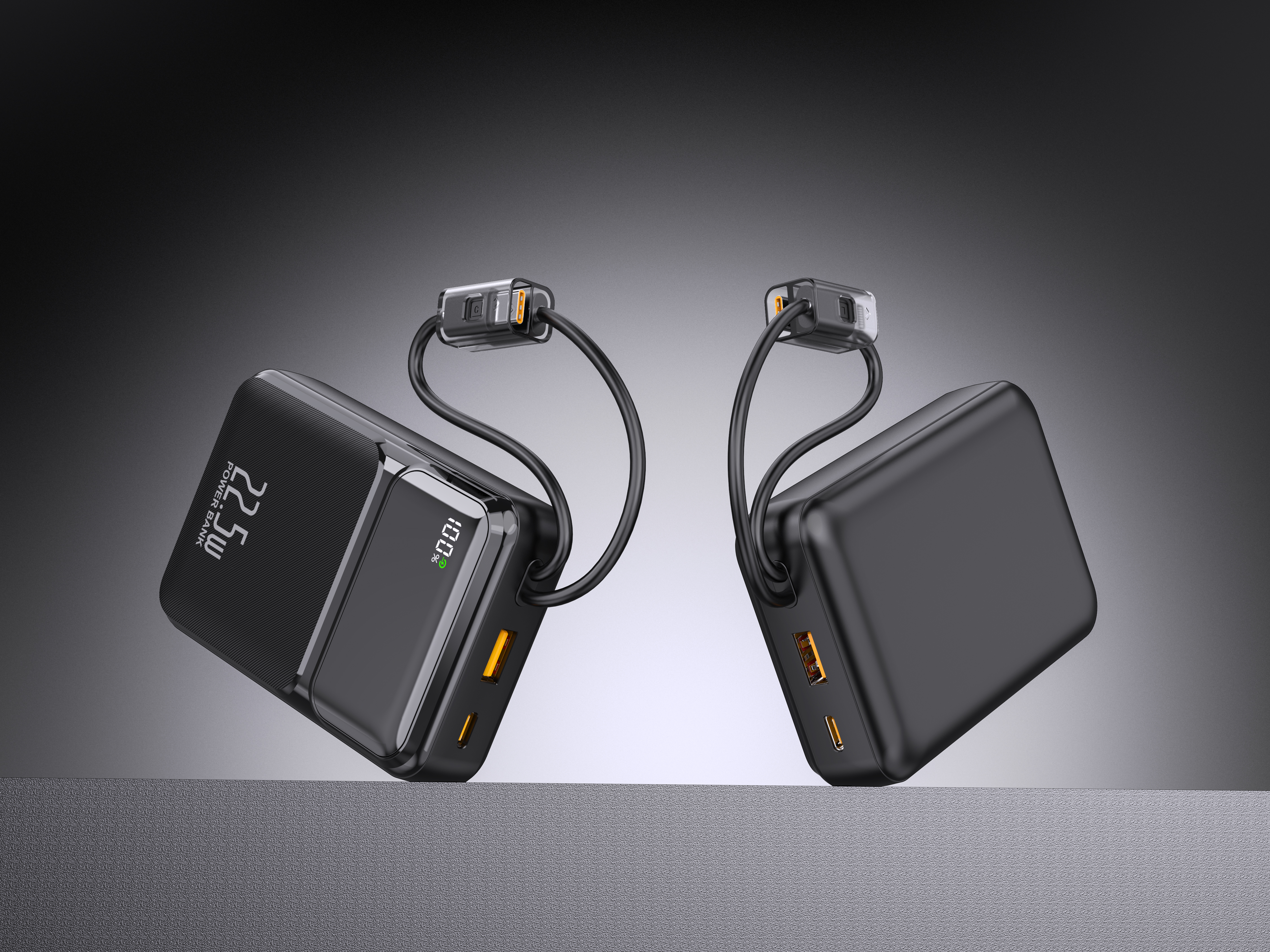 power bank with built in cables