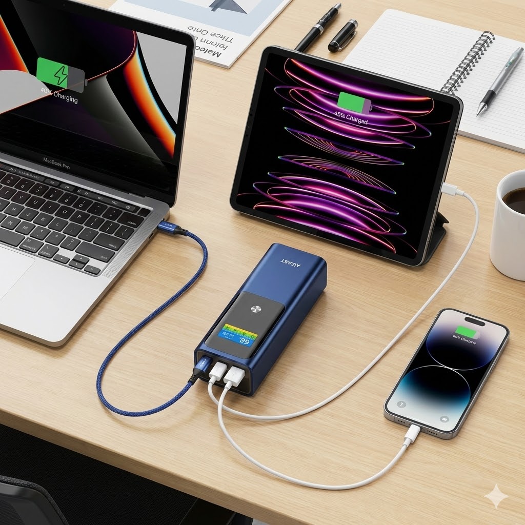 портативный аккумулятор PD 3.1 для ноутбука