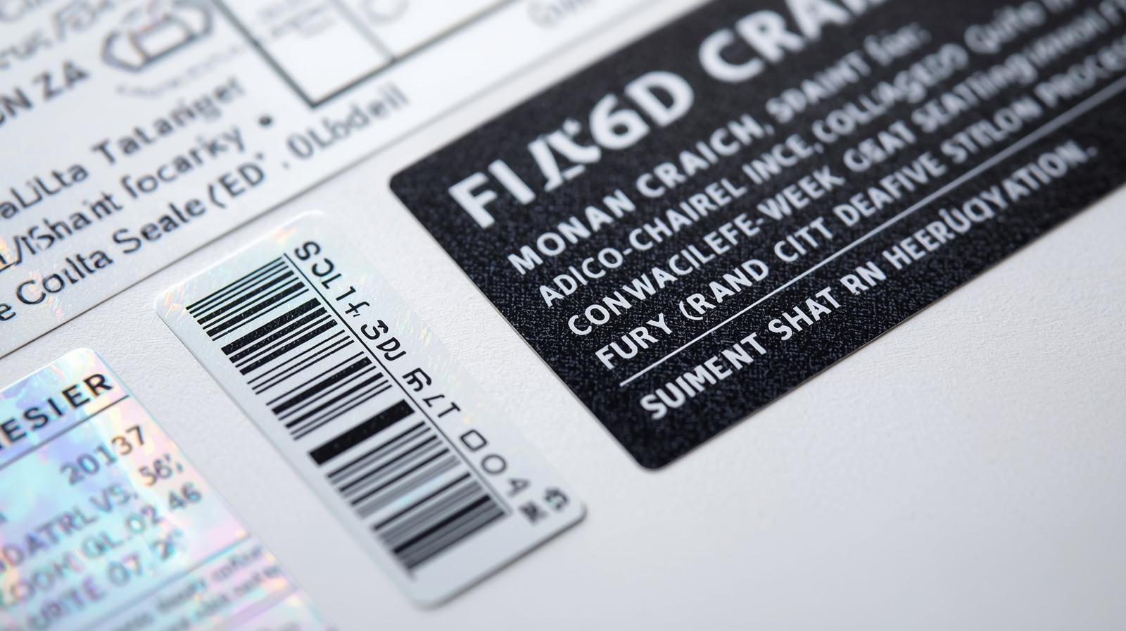 Anti-Counterfeiting Labels Designed for High-Turnover Food Supply Chains