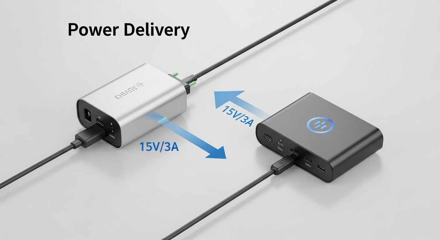 Proceso de enlace entre USB Power Delivery (PD) y PPS