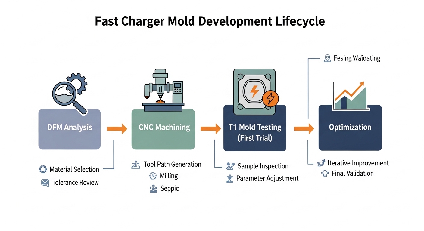 fast charger mold development lifecycle