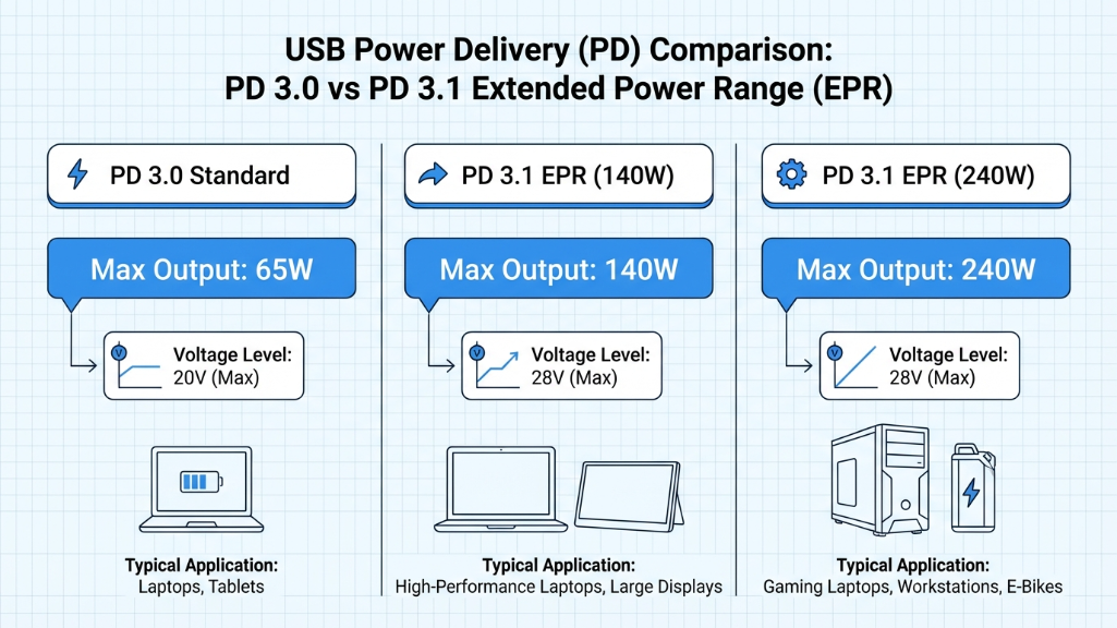 65W vs 140W vs 240W