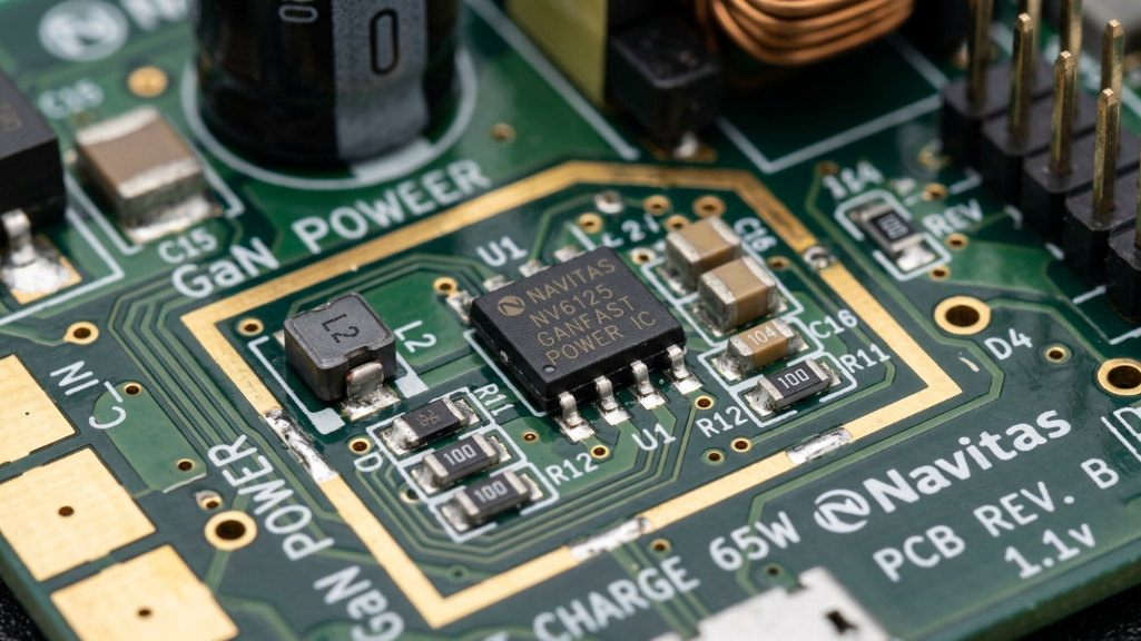 GaN Hızlı Şarj Güç Çipi Yakın Çekim