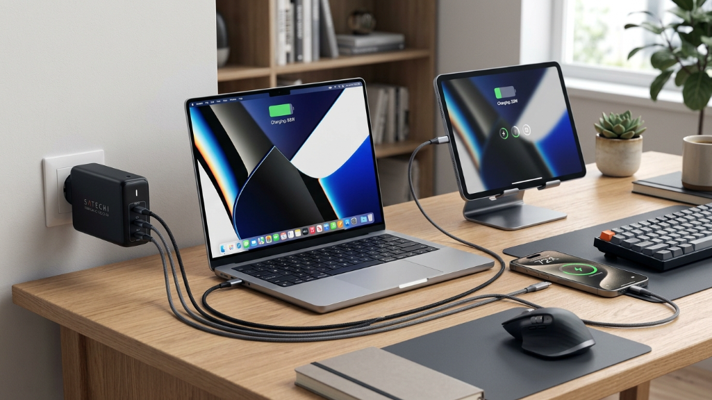 140W GaN charger powering