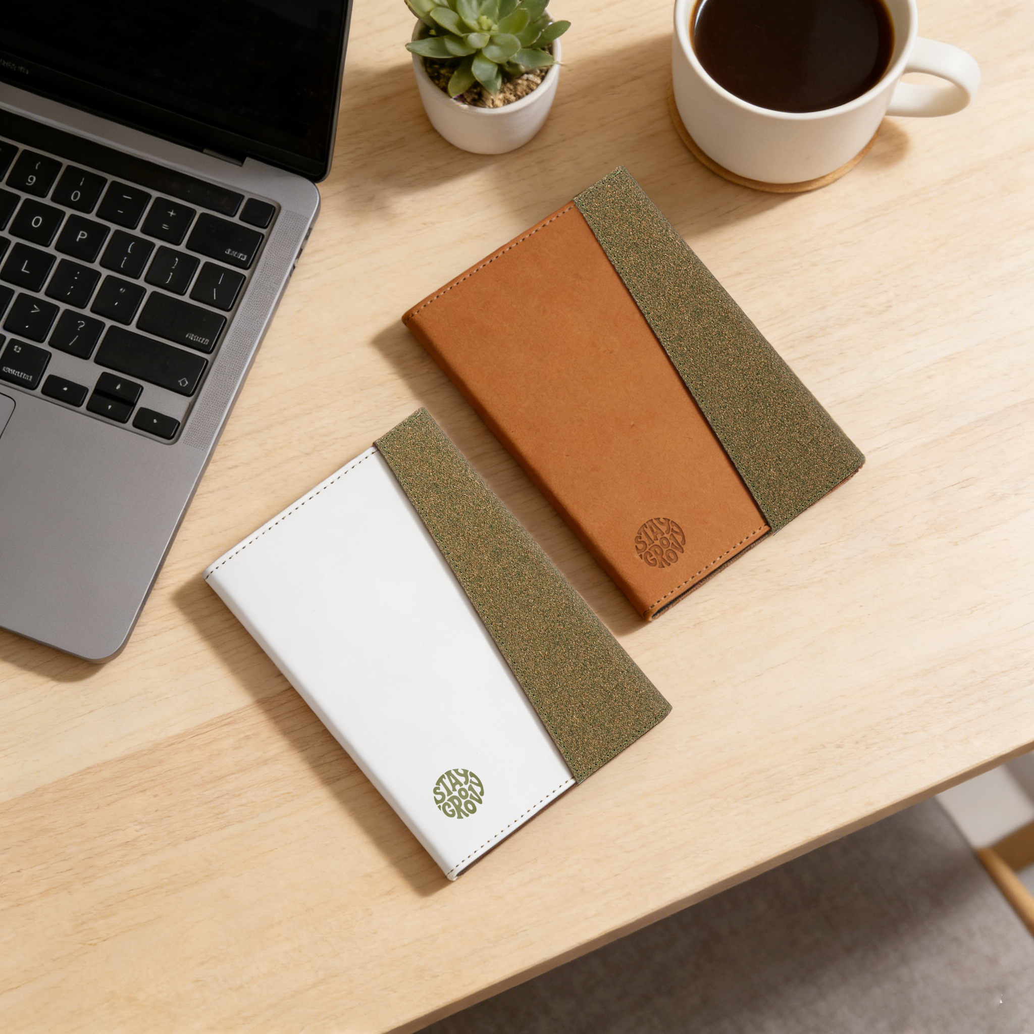 eco A5 tri-fold notebook