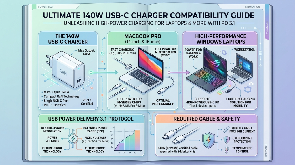 140W charging devices
