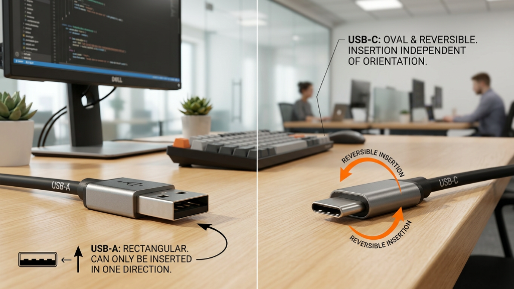 USB-A vs USB-C