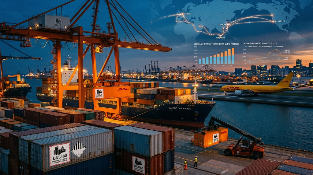 Global logistics and shipping cost of lithium battery power banks.png