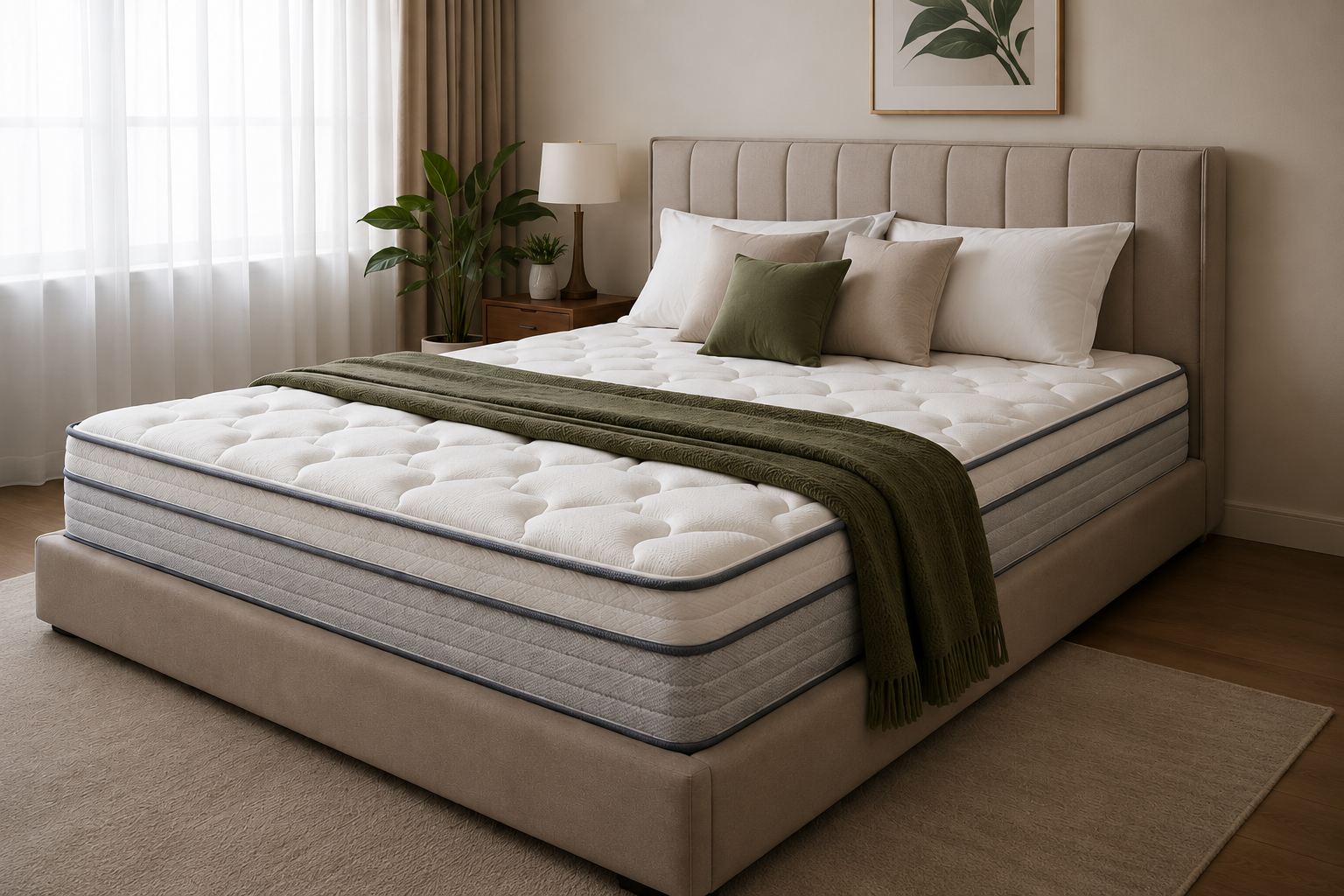 latex hybrid compressed mattress