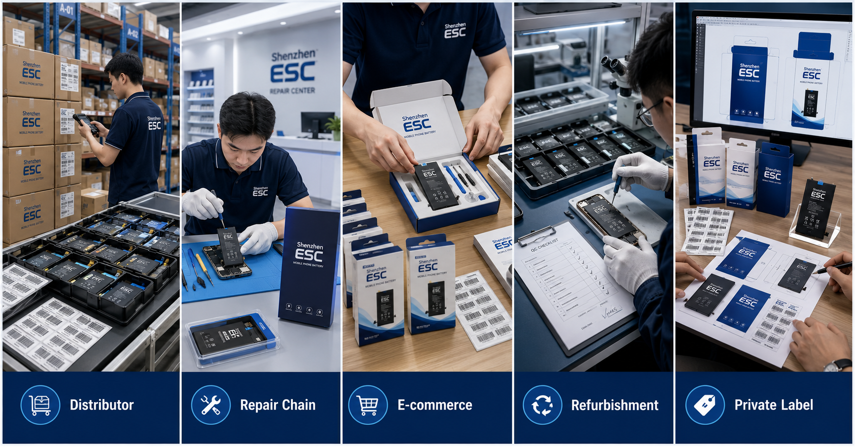 custom logo phone battery supplier