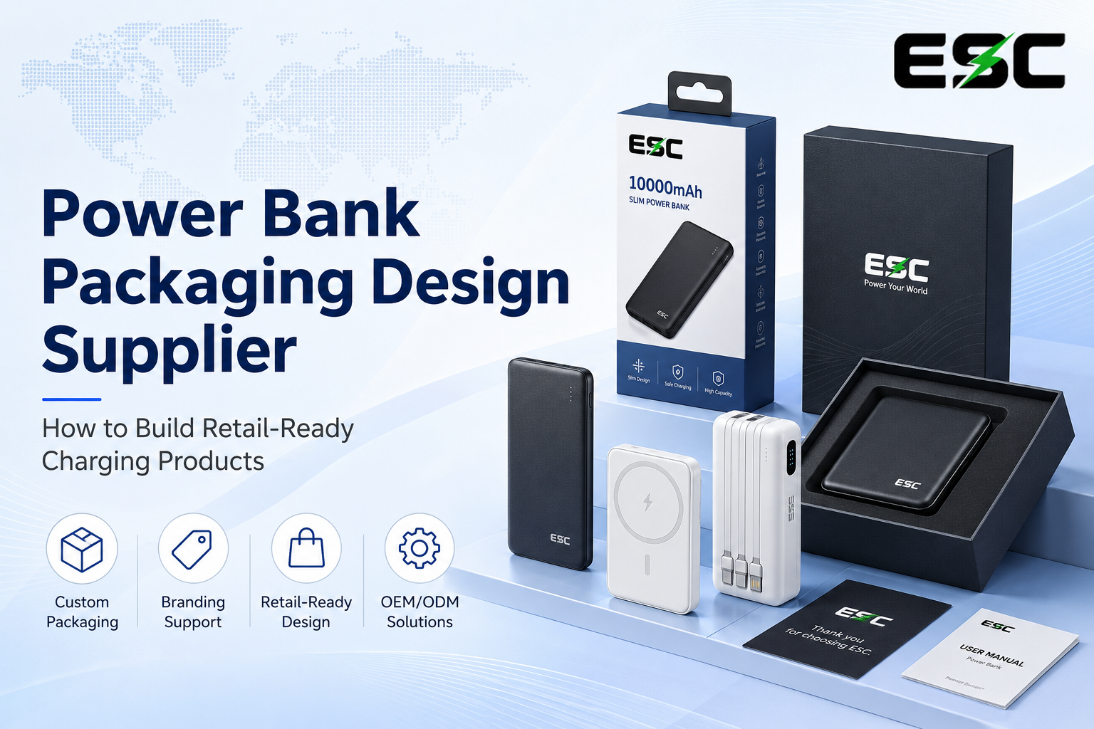 Power Bank Ambalaj Tasarımı Tedarikçisi: Perakende Satışa Hazır Şarj Ürünleri Nasıl Oluşturulur?