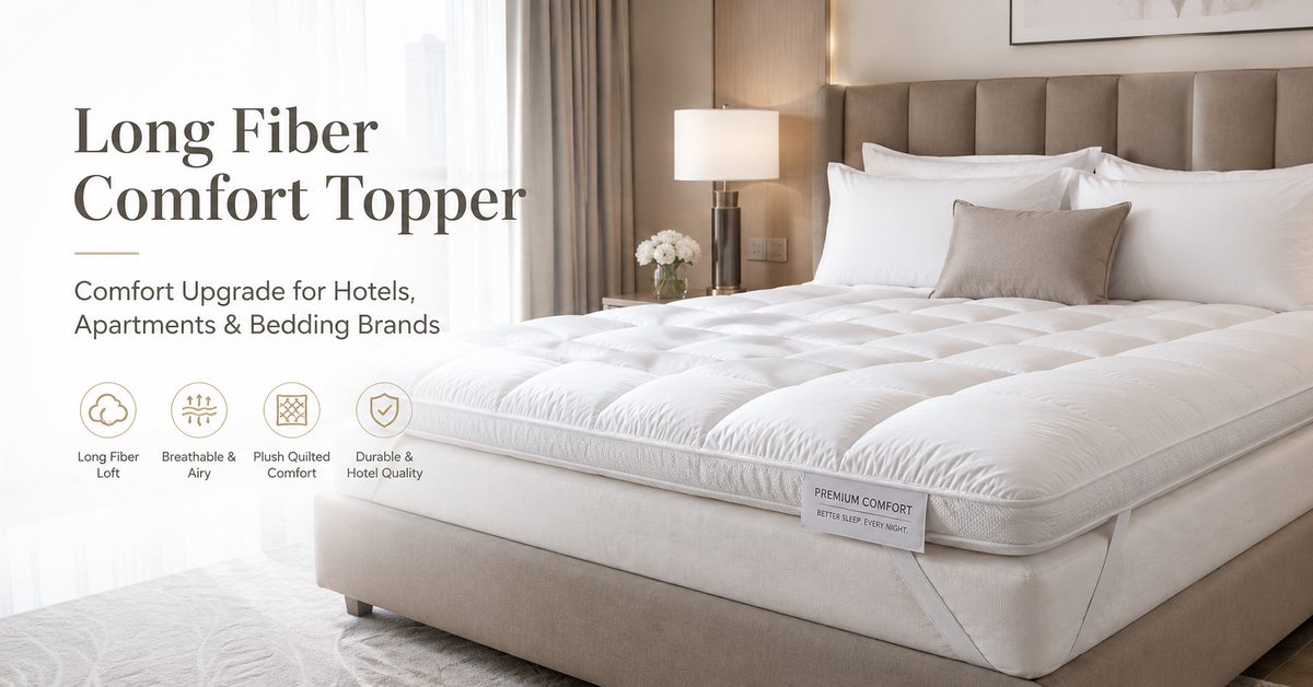 long fiber comfort topper