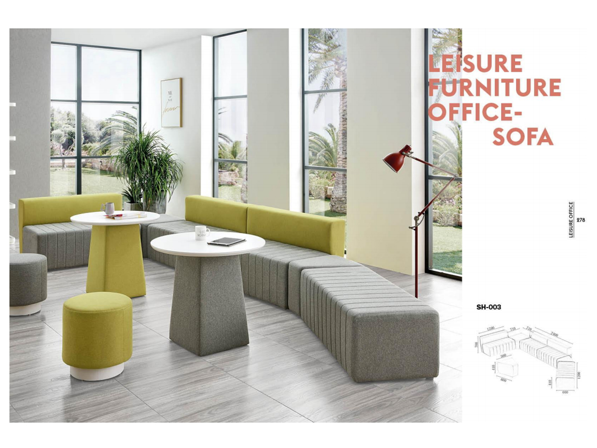 Sofá modular para asientos comerciales flexibles