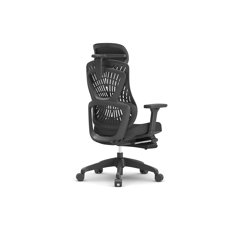 Chaise de bureau ergonomique avec soutien lombaire et accoudoirs réglables