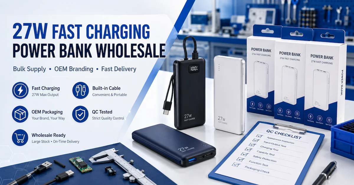 27W Fast Charging Power Bank Wholesale: A Practical Sourcing Guide for Bulk Buyers