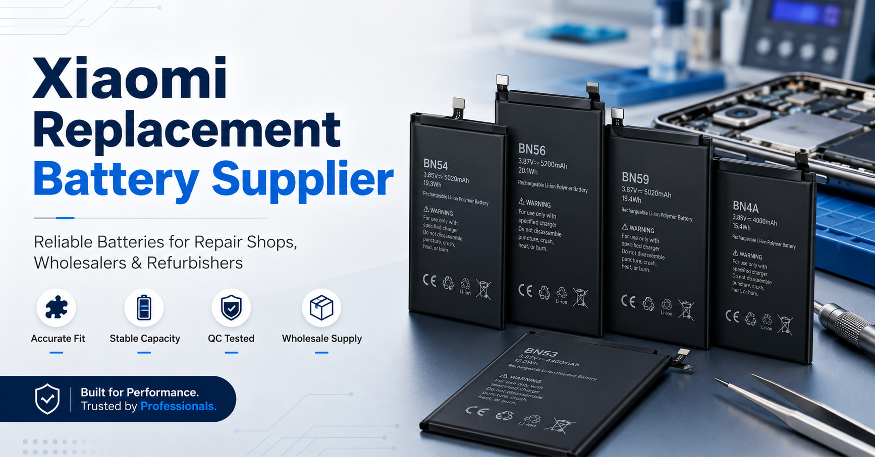 Guide B2B du fournisseur de batterie de remplacement Xiaomi