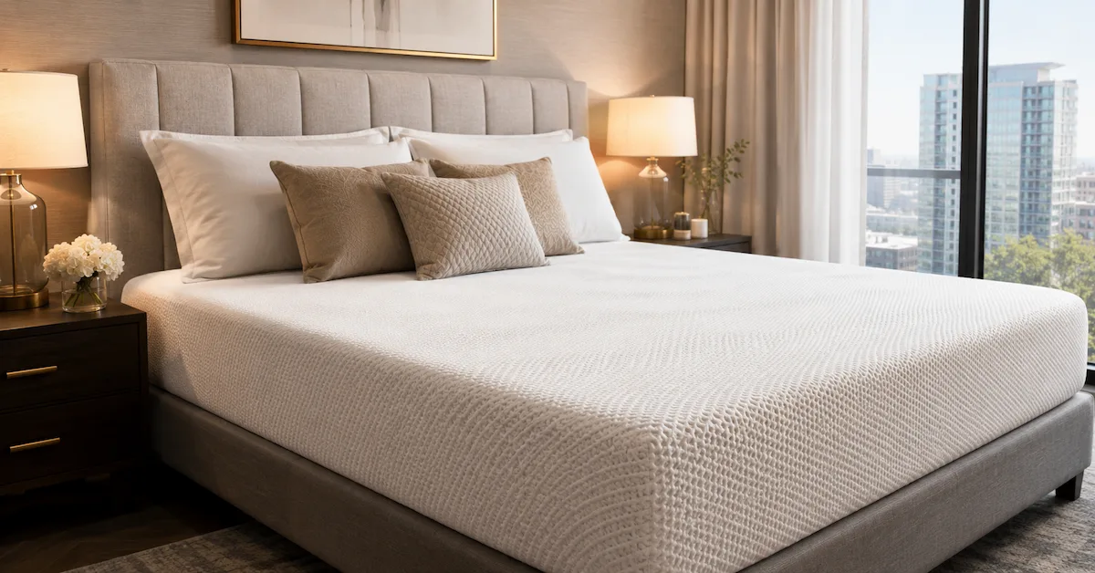 Soft touch knit mattress cover for hotels