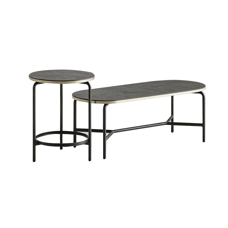 Modern Meeting Desk with Integrated Display Panel