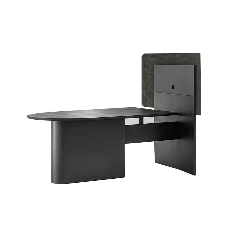 Modern Meeting Desk with Integrated Display Panel