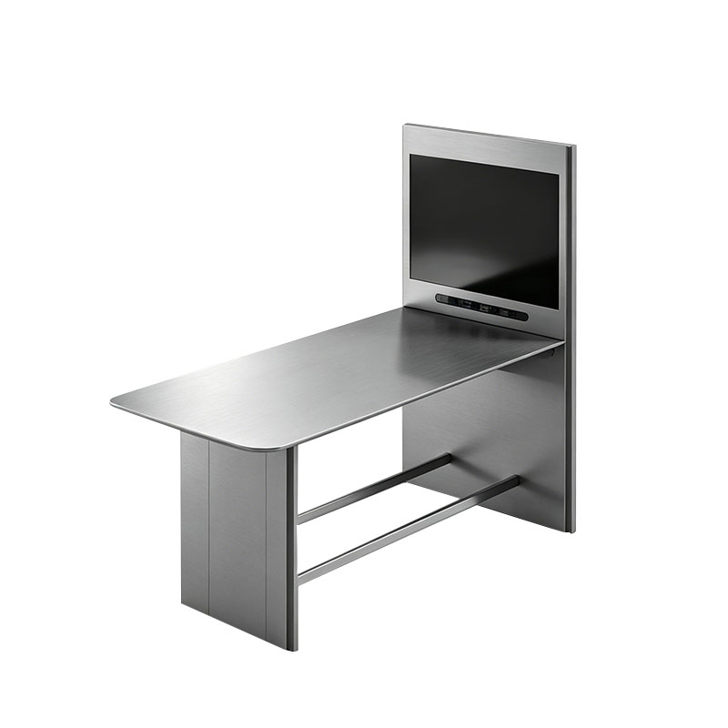 Modern Meeting Desk with Integrated Display Panel