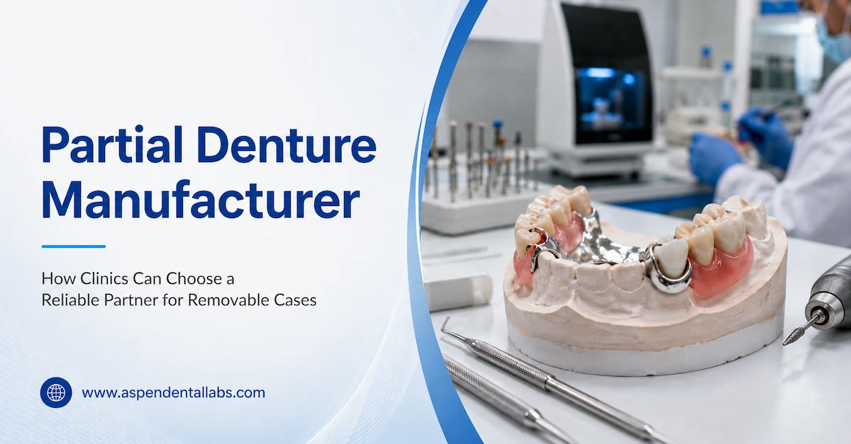Partial denture manufacturer lab model