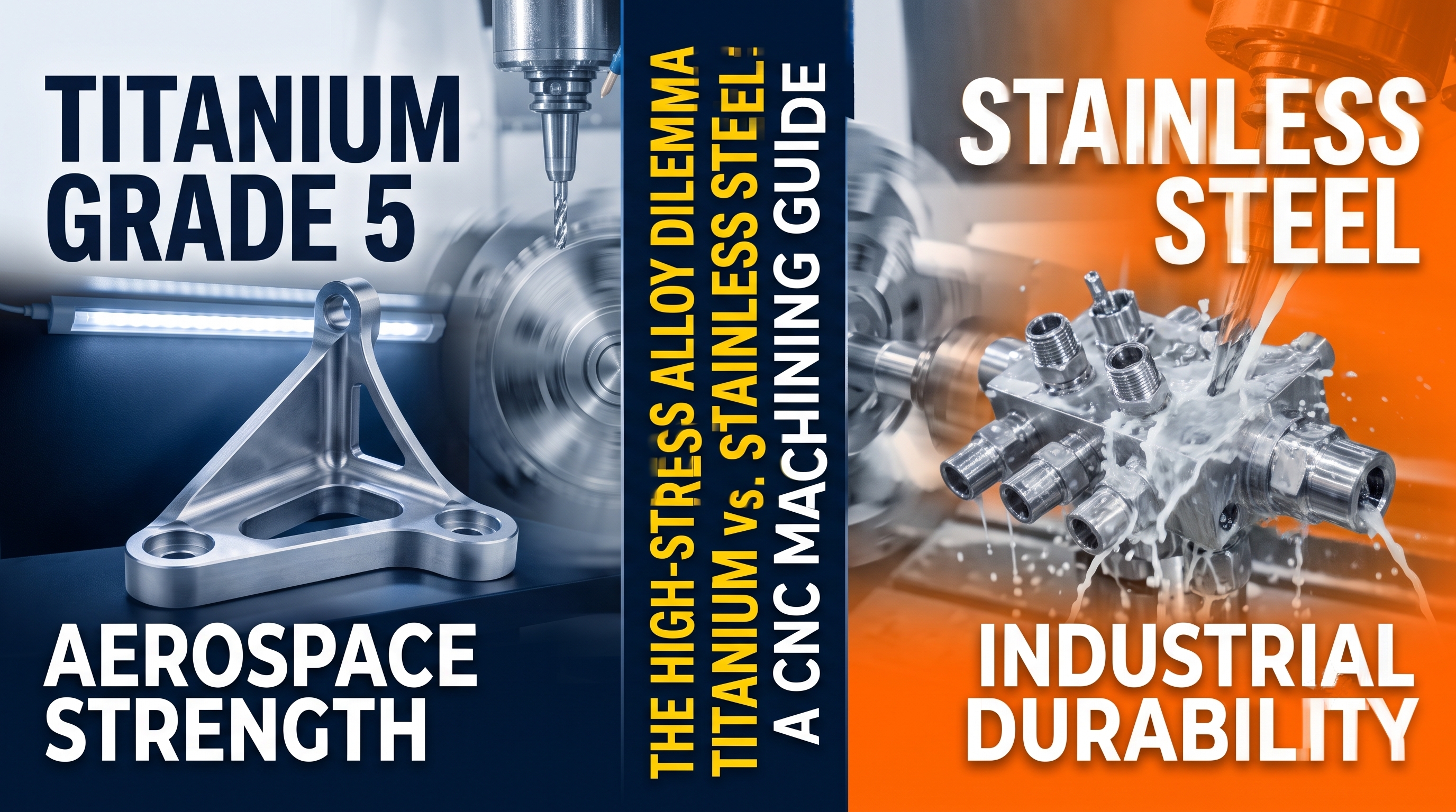 CNC Machining Titanium vs. Stainless Steel: How to Choose the Right Metal for High-Stress Industrial Components