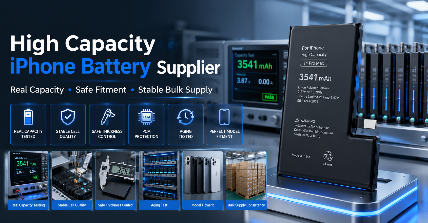 high capacity iPhone battery supplier