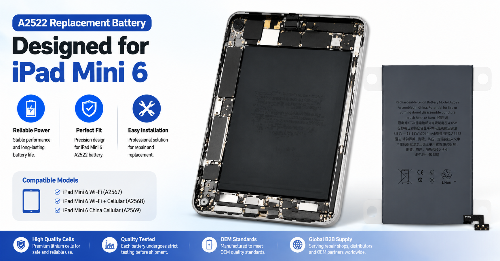 A2522 replacement battery manufacturer