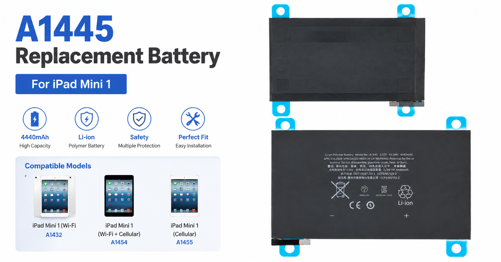 iPad mini 1 battery supplier
