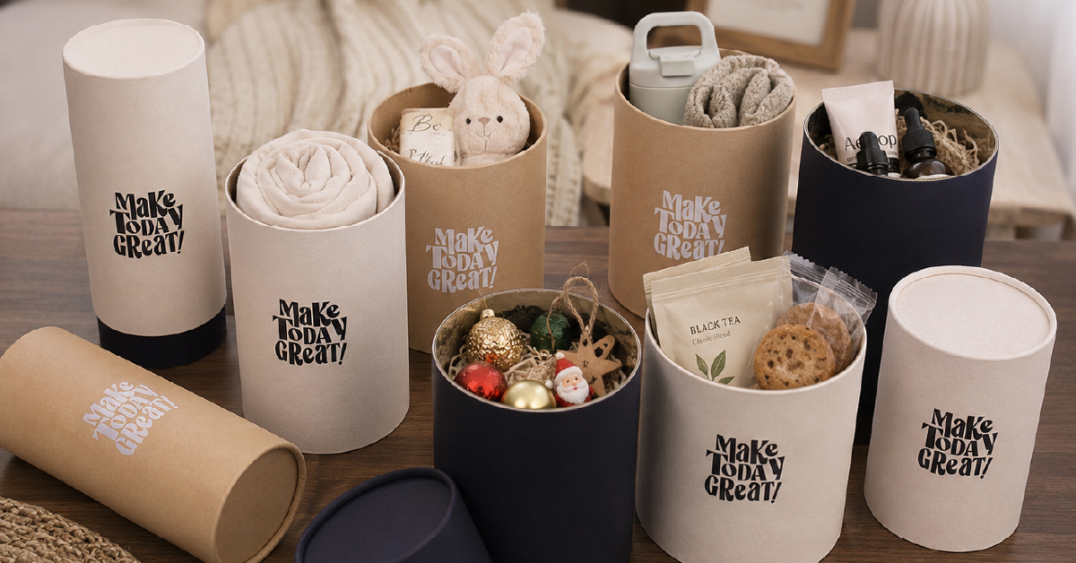 Custom Paper Tube Packaging for Premium Gifts & Promotional Products