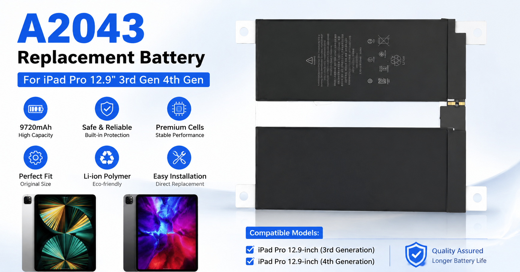 iPad Pro 12.9 battery supplier