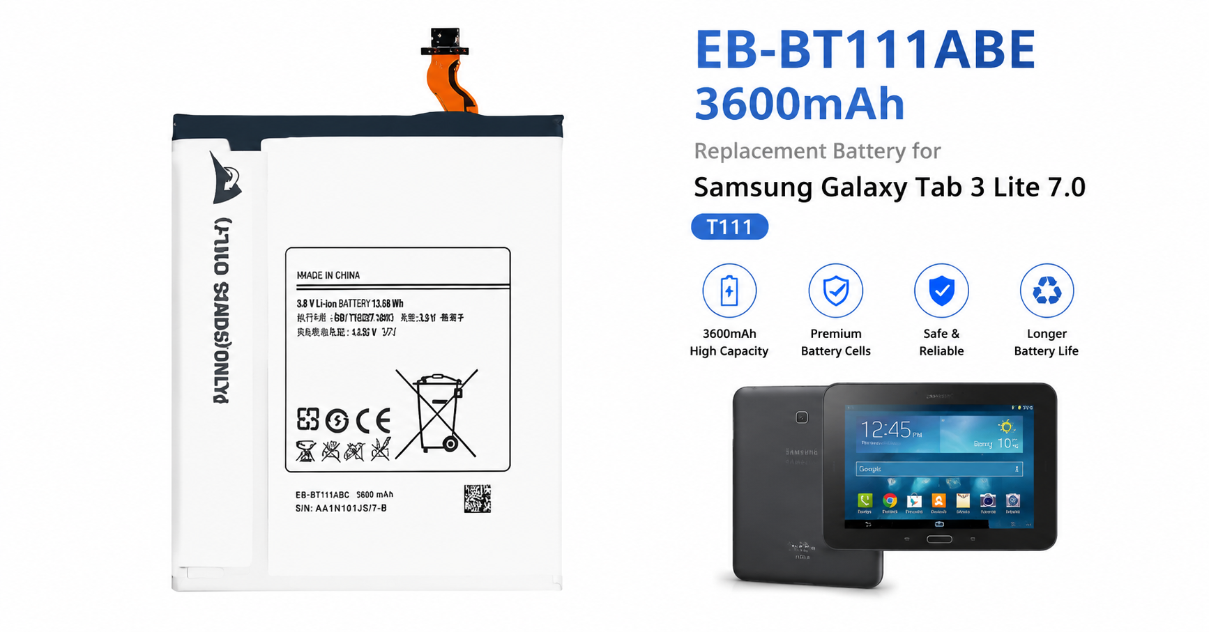 Samsung T111 battery supplier