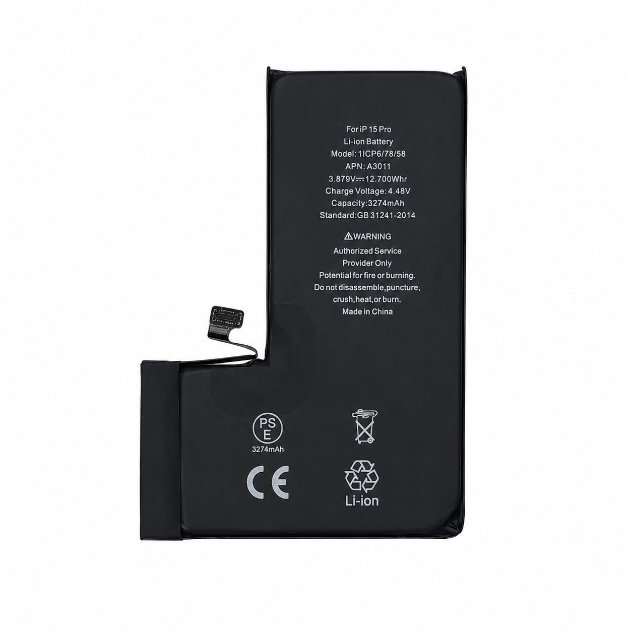 Diagnostic Battery for iPhone 15 Pro - Show Used Battery Health Display Diagnostic Battery for iPhone 15 Pro - Show Used Battery Health Display
