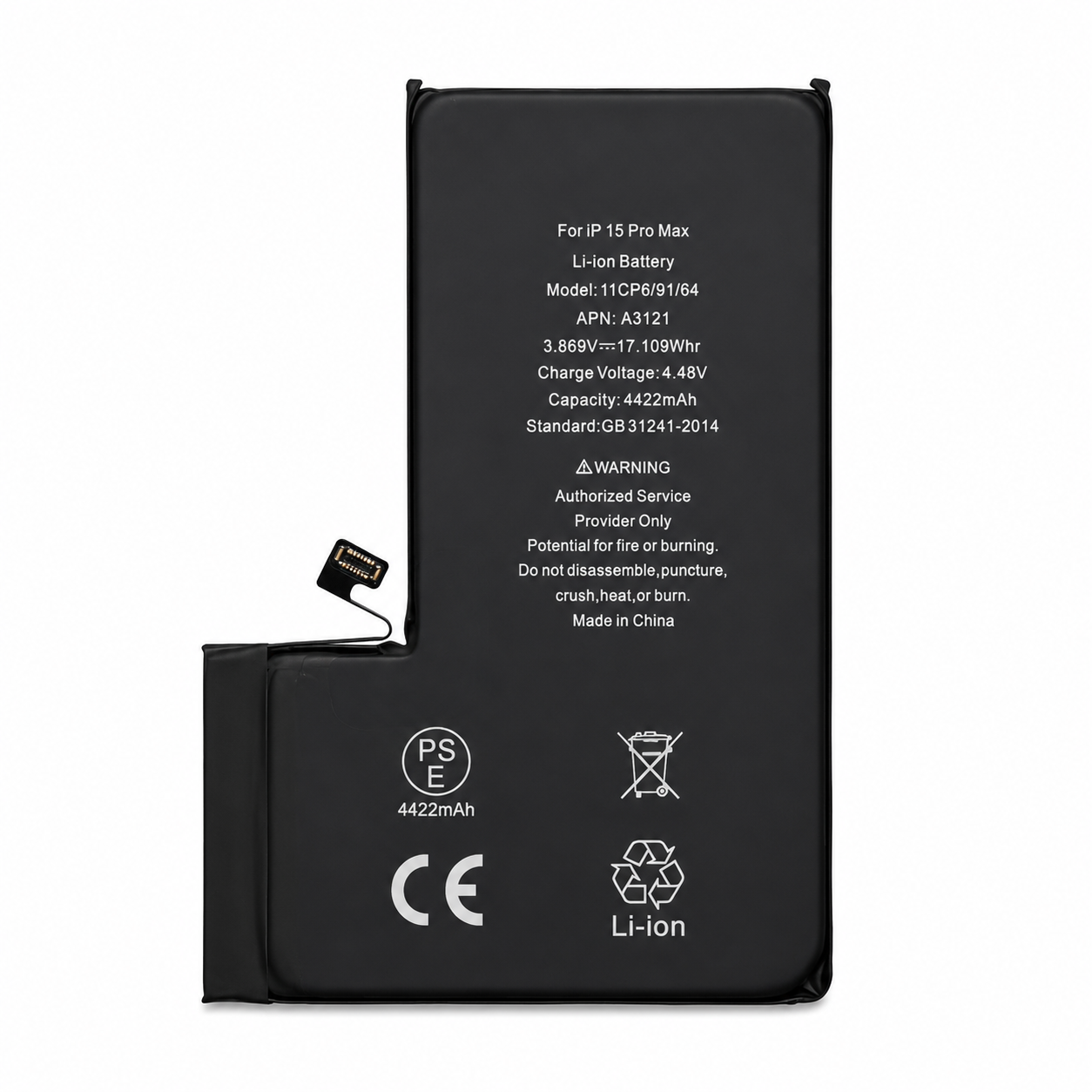 Diagnostic Battery for iPhone 15 Pro Max - Show Used Battery Health Display Diagnostic Battery for iPhone 15 Pro Max - Show Used Battery Health Display