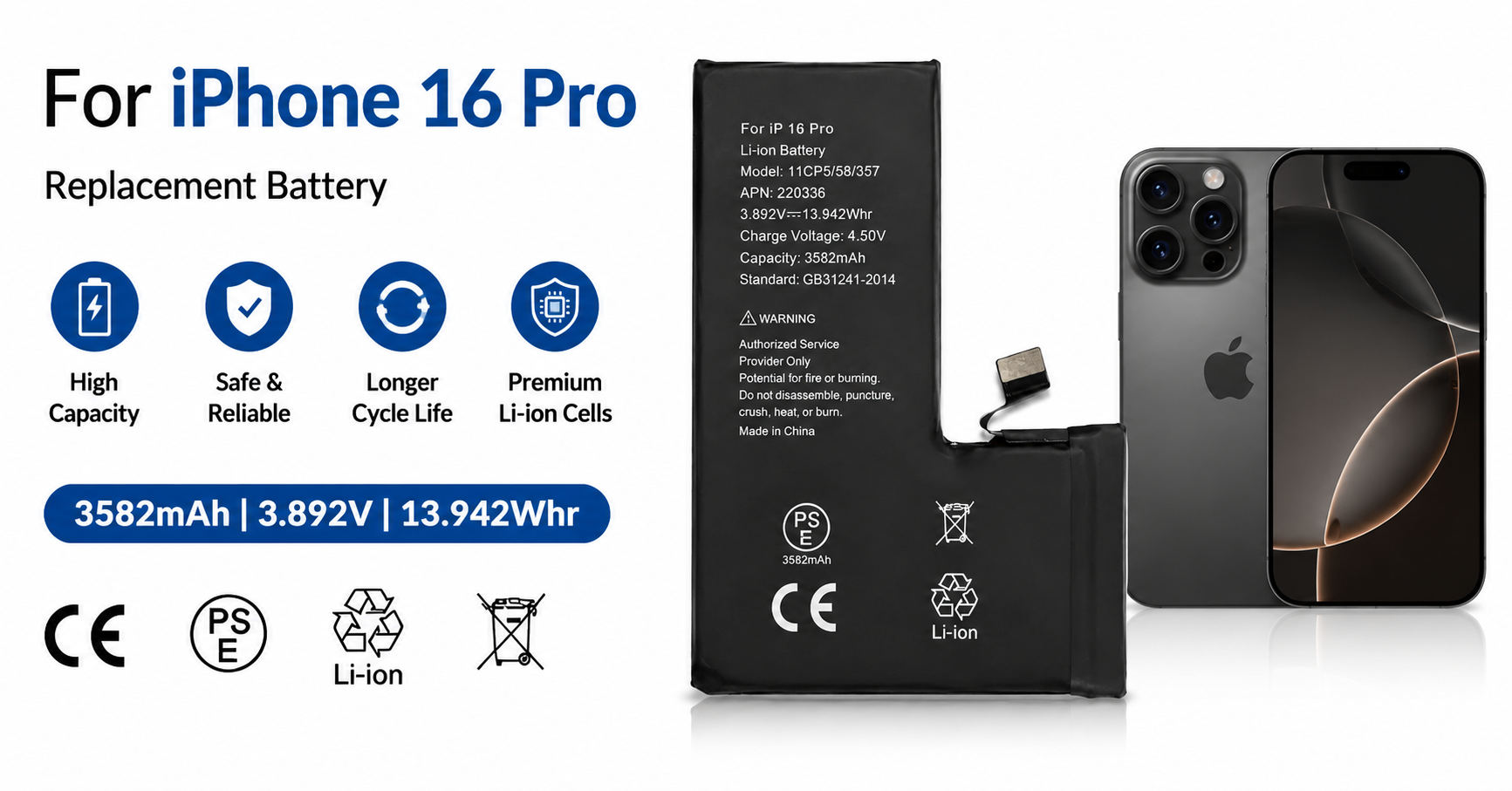 iPhone 16 Pro Battery Supplier