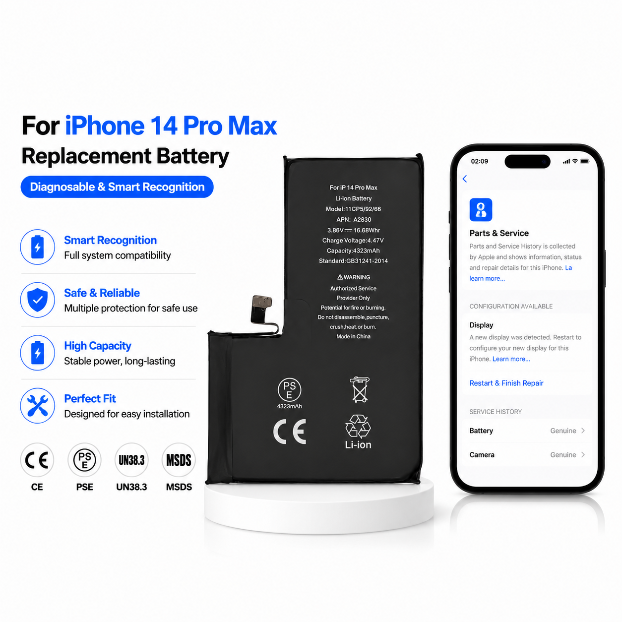 iPhone 14 Pro Max replacement battery