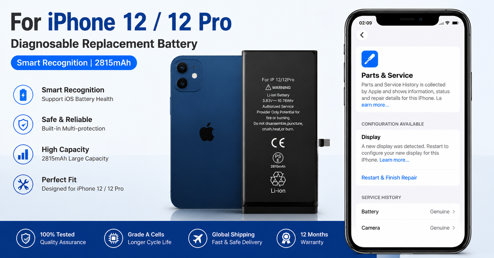 iPhone 12 battery replacement supplier