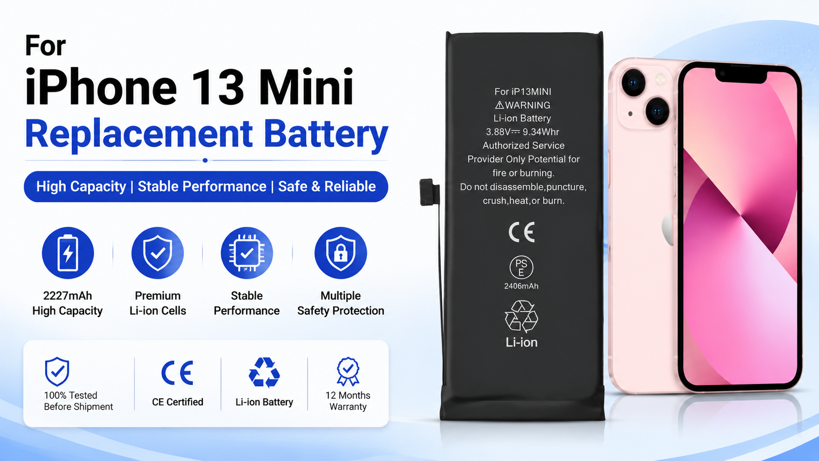 iPhone 13 Mini replacement battery
